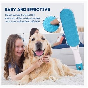 Pet Hair Remover Brush with Self-Cleaning Base
